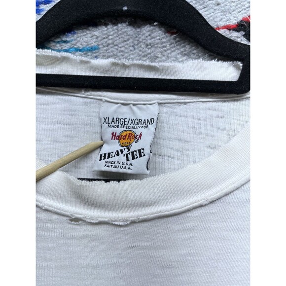 Vintage 90s thrashed super soft and thin Hard Rock Philadelphia T Shirt Large - Picture 2 of 11